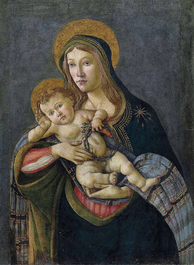 I-gallery The Madonna And Αντίγραφο του Sandro Botticelli σε Καμβά