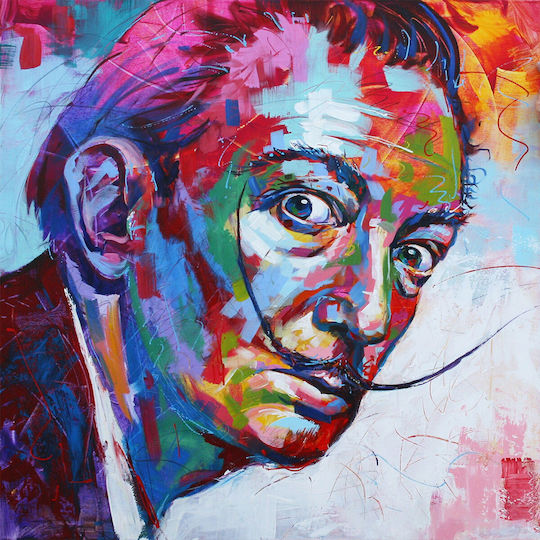 I-gallery Salvador Dali Pop Art Αντίγραφο του Salvador Dali σε Καμβά