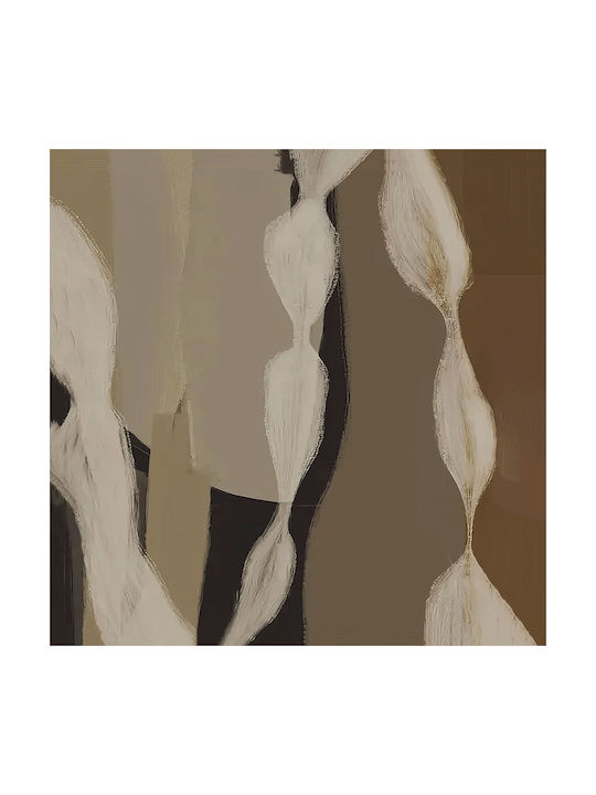 Πίνακας Ζωγραφικής Καμβά Earth Colors Abstract 50x50 Cm