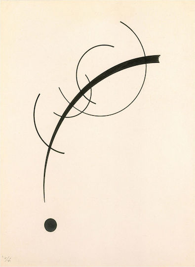 I-gallery Free Curve to the Point Αντίγραφο του Wassily Kandinsky σε Καμβά