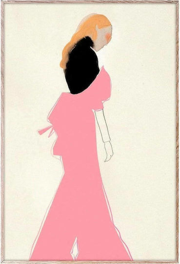 Paper Collective Pink Dress Ξύλινο 30x40 cm