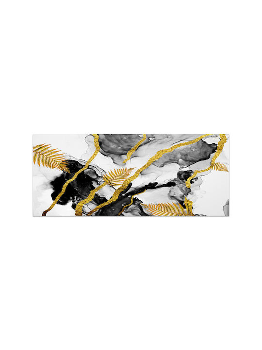 Megapap Abstract Golden Dream Πίνακας σε Καμβά 120x50cm