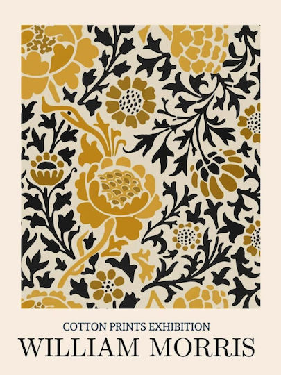 William Morris "Yellow Flower" Canvas Print 40*60 cm Canvas Only