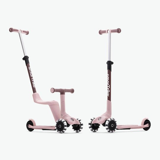 SmarTrike Kids Scooter Foldable Xtend LED Mini Ride 3-Wheel with Seat for 9+ Years Pink 2501302