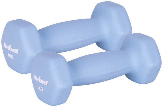 Rebel Set Haltere Hexagonale din Neopren 2 x 1kg