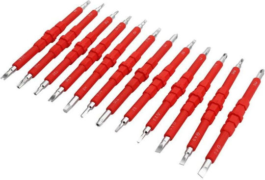 Set 14 Insulated Screwdrivers Kraft&Dele Up To 1000V AC KD5971
