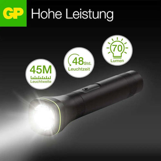 GP Batteries LED с Максимална Яркост 70лм Черен