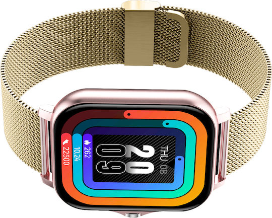 Avizar Balneo Smartwatch mit Herzfrequenzsensor (Gold)