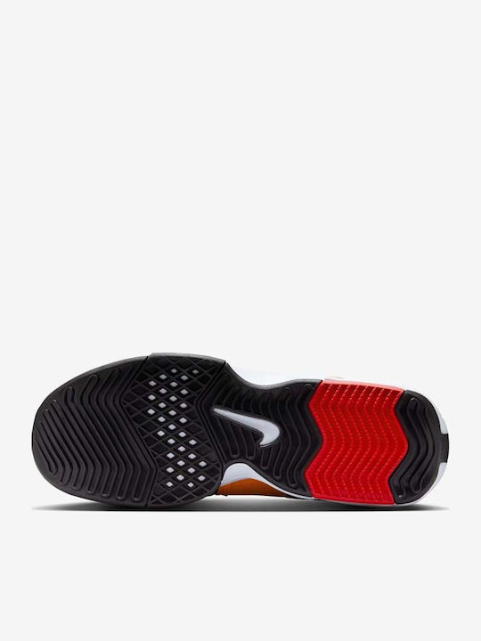 LeBron Witness 8 High Basketball Shoes Del Sol Metallic Silver Comet Red Black