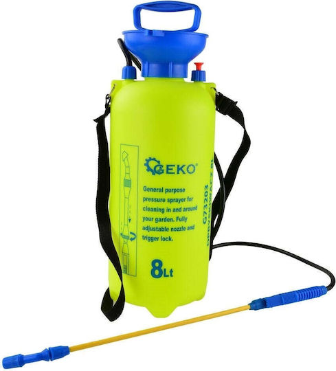 Geko 8L Pressure Sprayer with Capacity 8L in Yellow Color