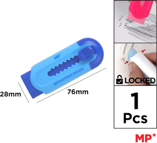 Madrid Papel Eraser For Pencil Blue