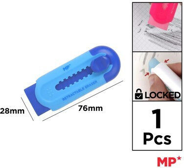 Madrid Papel Eraser For Pencil Blue