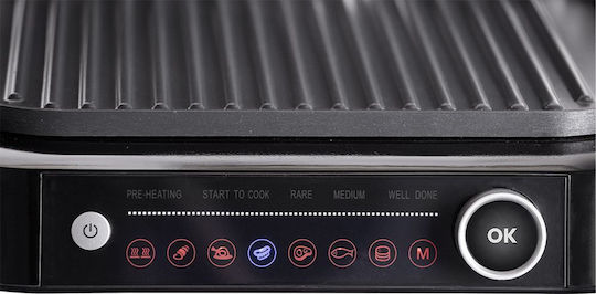 Orava Grillchef 2 Tabletop Electric Grill Grate 2100W with Adjustable Thermostat 35x33cm
