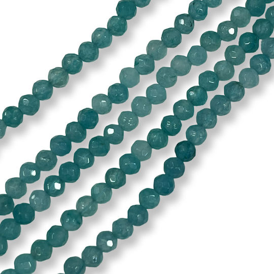 Amazonite Πέτρες 5mm Faceted Σειρά 37cm 90 Χάντρες