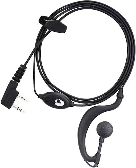 Professional Handsfree Micro Earpiece Ptt Lapel 2 Pin Two-Way Radios Transceivers Baofeng Original 5 Pieces