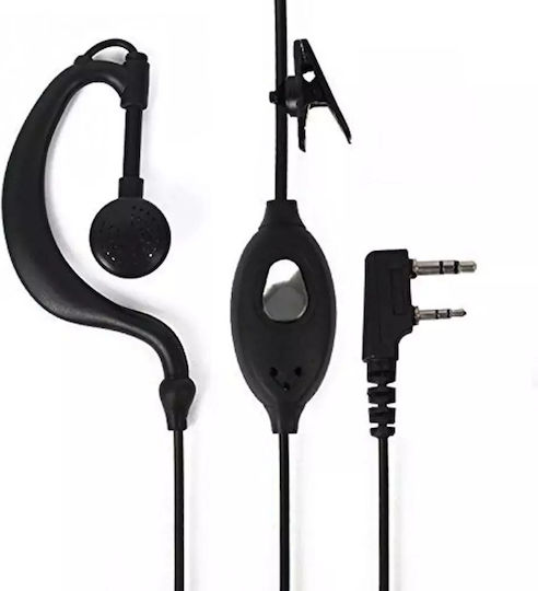 Professional Handsfree Micro Earpiece Ptt Lapel 2 Pin Two-Way Radios Transceivers Baofeng Original 5 Pieces