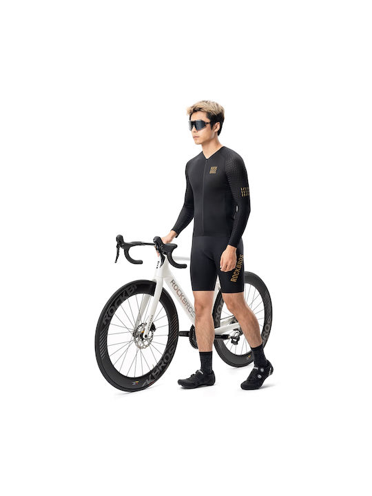 Rockbros Männer Lange Ärmel Fahrradtrikot Schwarz