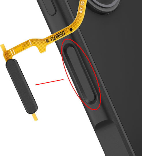 Clappio Cablul Flex De Înlocuire Cititor Amprentă Digitală Galaxy A17 5g Negru