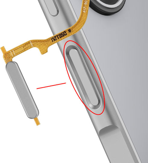 Clappio Fingerprint Reader Replacement Galaxy A17 5g Flex Cable Grey