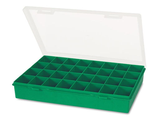 HQ TAYG-BOX5 Кутия За Инструменти С 32 Позиции Зеленa 33x25x5.4см