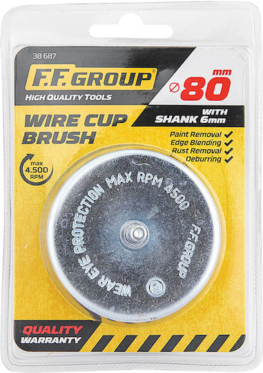 FFG 10724 Wire Brush Bell for Drill 50mm