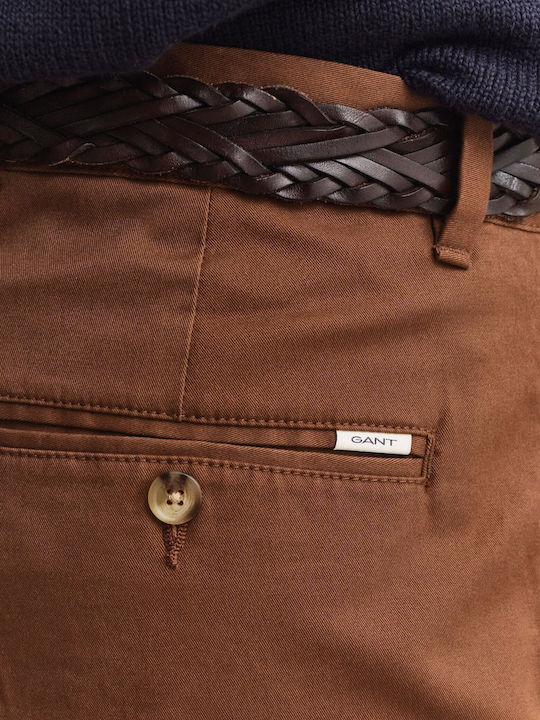 Chino Trousers in Slim Fit Brown