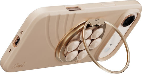Uniq Coehl Luna Anti-Slip Cell Phone Stand in Beige Colour