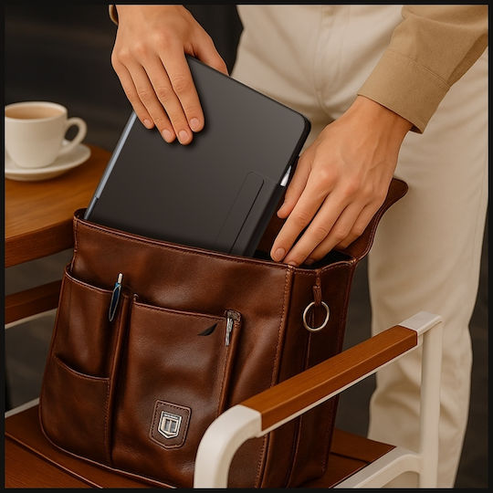 Typecase Edge Флип Капак с Клавиатура на Английски Език САЩ Бордо (Ipad 11" (a16) 2025 / Ipad 10.9" 2022)