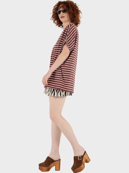 Women's Oversized T-shirt Burgundy