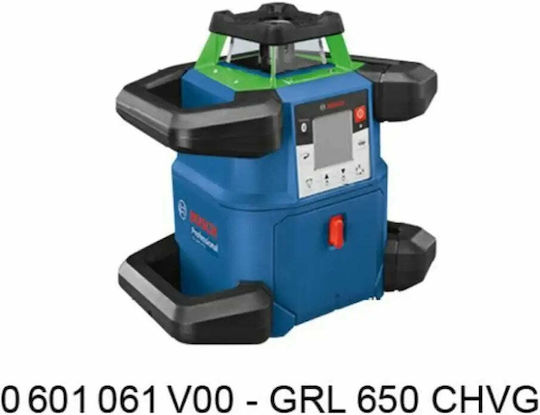 Bosch GRL 650 CHVG Περιστροφικό Αλφάδι Laser Πράσινης Δέσμης 18V με Εύρος Εργασίας 70m