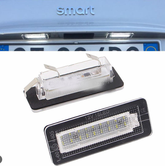 Φώτα Πινακίδας Led SMART FORTWO 2007-2010 2τμχ