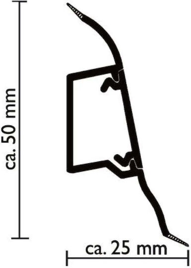 Inner Corner Pvc Doellken Slk50 Ash Stockholm Baseboard