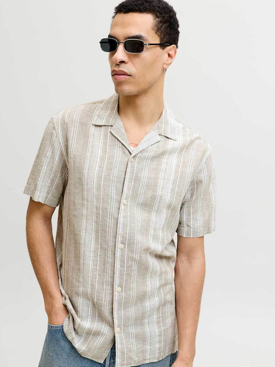 Jack & Jones Λινό Πουκάμισο Lemon-pepper