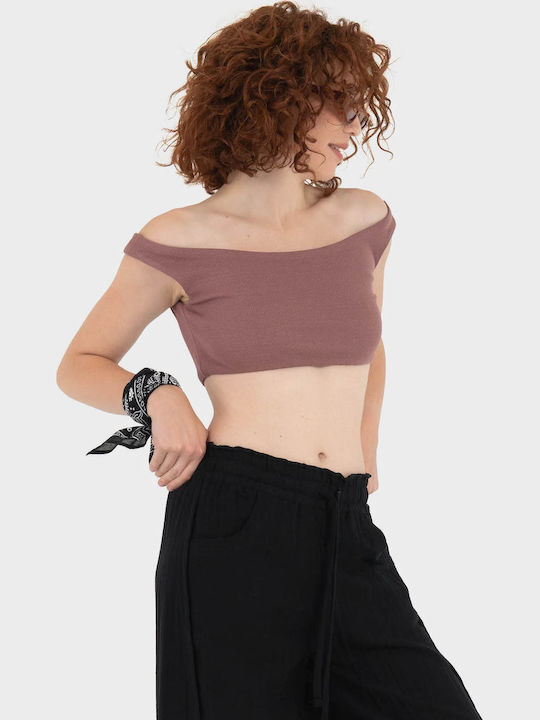 Γυναικείο Crop Top Purple