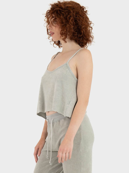 Women's Cotton Sleeveless Top Beige