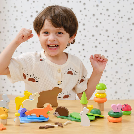 Viga Toys Παιχνίδι Κατασκευών Ξύλινo για Παιδιά 3+ Ετών