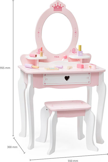 Viga Toys Wooden Kids Dressing Table