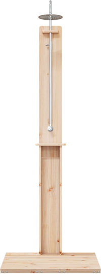 vidaXL Pool Shower with Height 217cm Brown