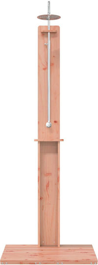 vidaXL Pool Shower from Natural Wood with Height 217cm Brown