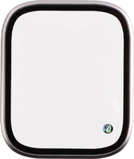 Volte-tel Tempered Glass Apple Watch 7 8 9 45mm 3d Curved Aluminium 1.9'' 0.30mm Full Cover & Installation Tool Silver 5205308417023