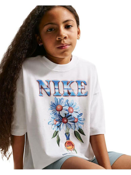 Kinderoberteile T-Shirt Weiß Sportswear