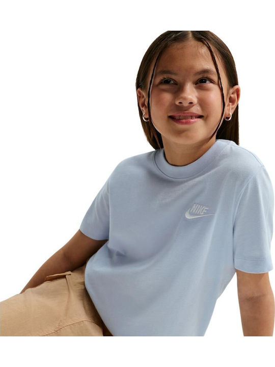 Kinderoberteile Kurzärmelig Hellblaue Sportswear