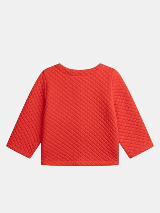 Kids Cardigan Fleece Red