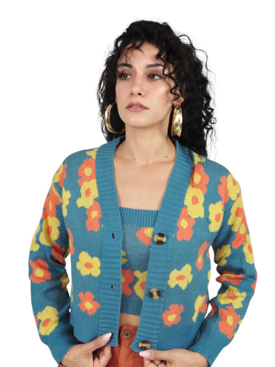 Women's Knitted Cardigan Blue