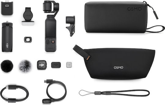 DJI Osmo Pocket 4 Action Camera 4K Ultra HD Creator Combo with 2" Touch Screen and Wi-Fi Black