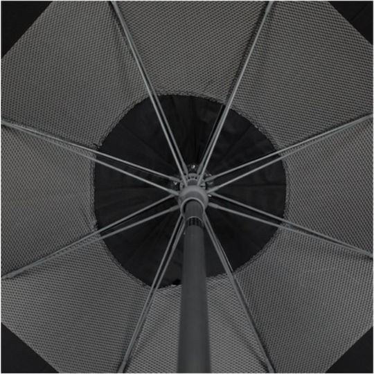 Folding Aluminum Beach Umbrella Diameter 2m with UV Protection and Silver Air Duct