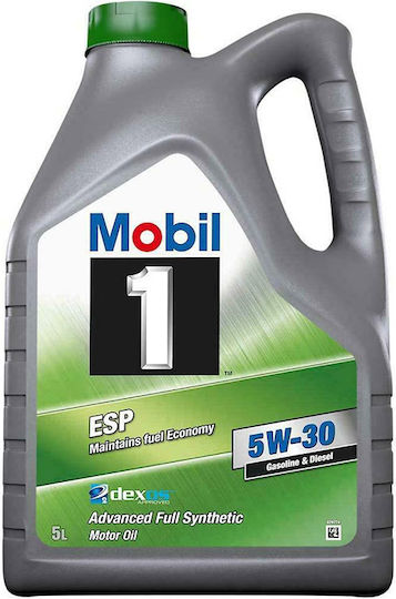 Mobil ESP Συνθετικό Λάδι Αυτοκινήτου 5W-30 5lt