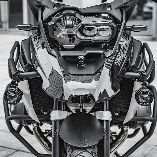 Motowolf Προβολάκια Μοτοσυκλέτας Led 70w 6000k-3000k Mdl5006 Διακόπτη Μαύρο
