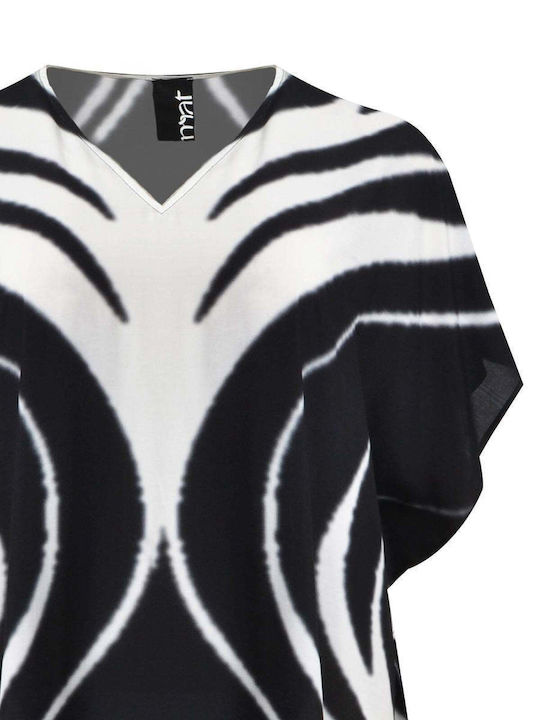 Mat Fashion Γυναικείο Καφτάνι Παραλίας Μαύρο