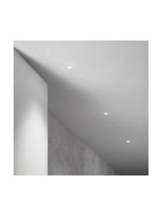 Ideal Lux Χωνευτό Σποτ με Ενσωματωμένο LED και Θερμό Λευκό Φως Μαύρο
